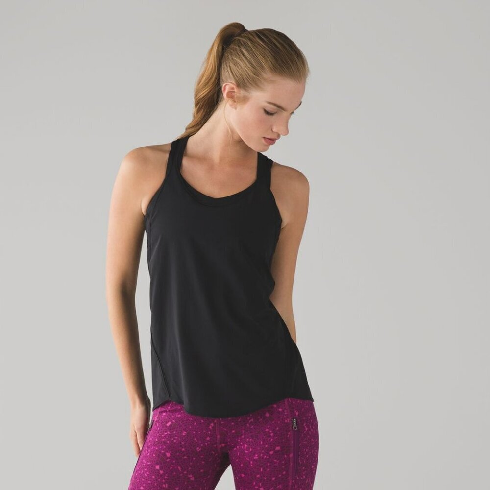 Lululemon Real Quick Singlet in Black